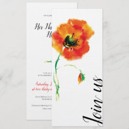 Poppy Wedding-inbjudan Inbjudningar