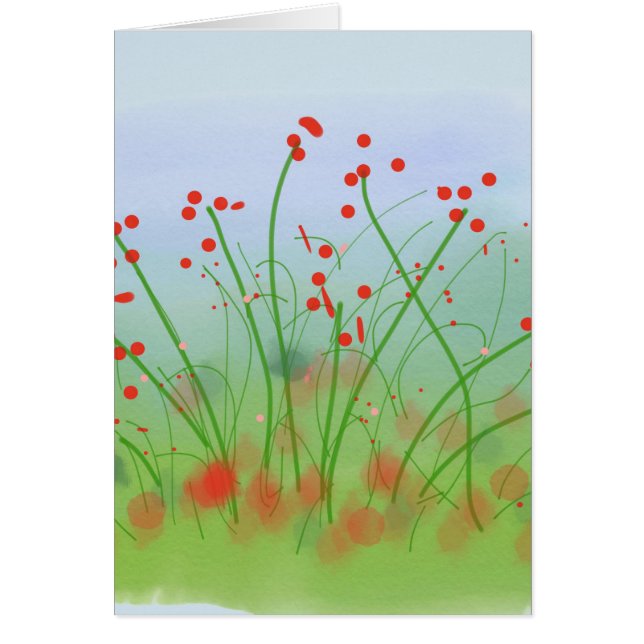 Poppyfield Hälsningskort (Framsidan)