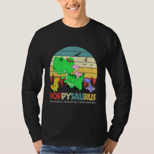 Poppysaurus som en vanlig morfar men mer t shirt