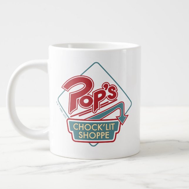 Pop's Chock'Lit Shoppe Red Logotyp Jumbo Mugg (Vänster)
