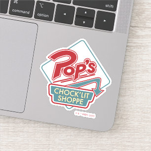 Pop's Chock'Lit Shoppe Red Logotyp Klistermärken
