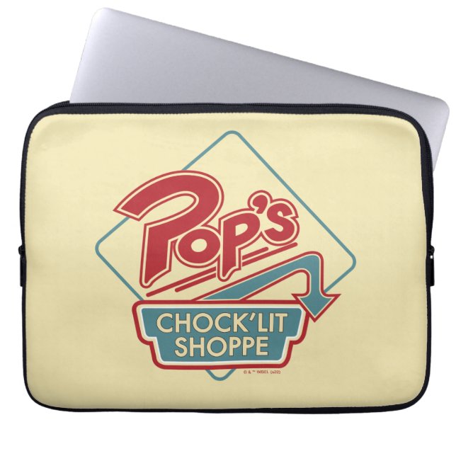 Pop's Chock'Lit Shoppe Red Logotyp Laptop Fodral (Framsidan)