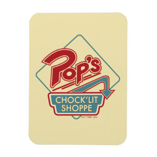 Pop's Chock'Lit Shoppe Red Logotyp Magnet