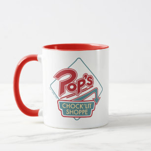 Pop's Chock'Lit Shoppe Red Logotyp Mugg