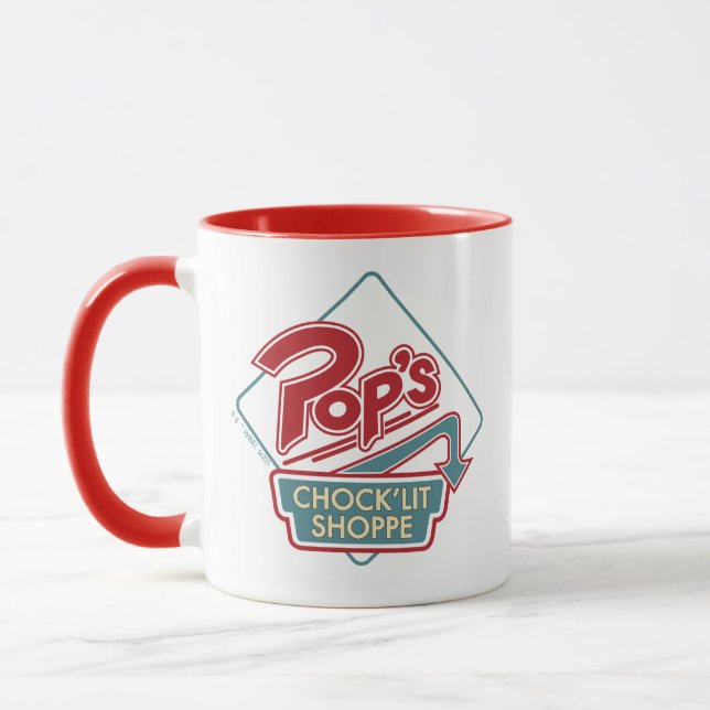 Pop's Chock'Lit Shoppe Red Logotyp Mugg (Vänster)