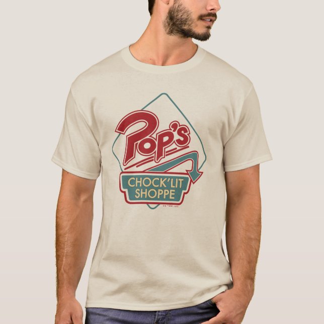 Pop's Chock'Lit Shoppe Red Logotyp T Shirt (Framsida)