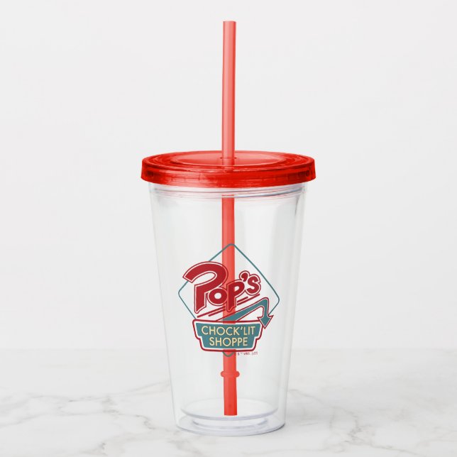 Pop's Chock'Lit Shoppe Red Logotyp Take Away Mugg (Framsida)
