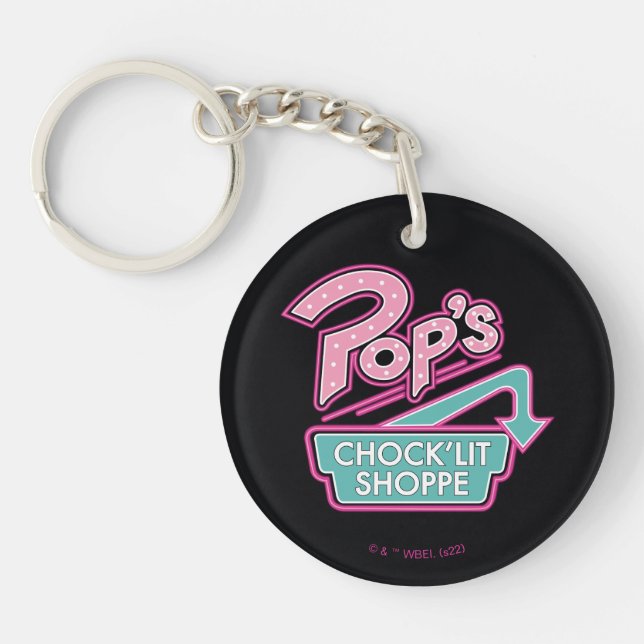 Pop's Chock'Lit Shoppe Rosa Logotyp (Framsidan)