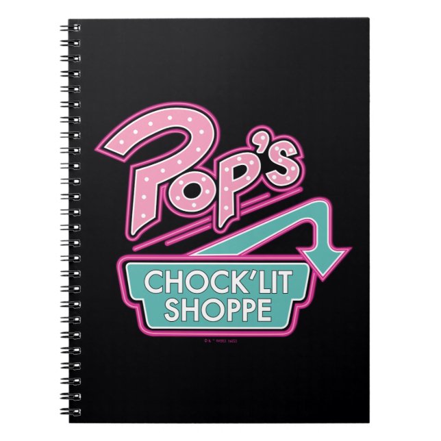 Pop's Chock'Lit Shoppe Rosa Logotyp Anteckningsbok (Framsidan)