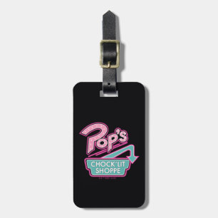 Pop's Chock'Lit Shoppe Rosa Logotyp Bagagebricka