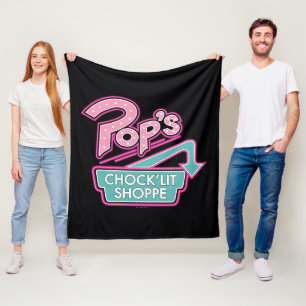 Pop's Chock'Lit Shoppe Rosa Logotyp Fleecefilt