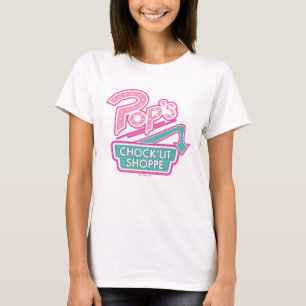 Pop's Chock'Lit Shoppe Rosa Logotyp T Shirt