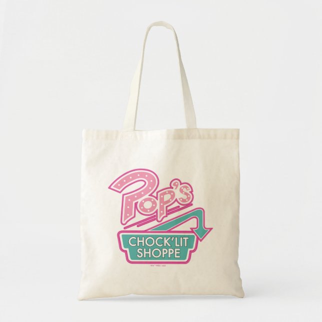 Pop's Chock'Lit Shoppe Rosa Logotyp Tygkasse (Framsidan)