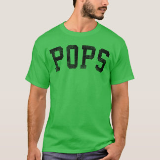 Pops Classic Bold Font Födelsedagspresent till fli T Shirt