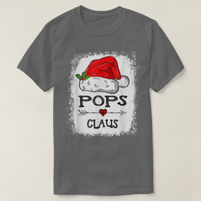 Pops Claus jul Light Pajama Family Matching T Shirt (Design framsida)