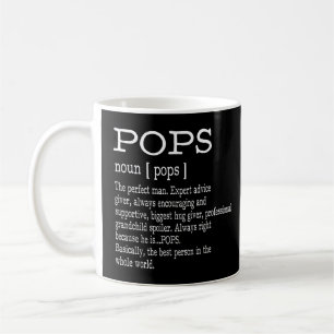 Pops Definition Grandpa Fars dag Gifts - Manar Kaffemugg