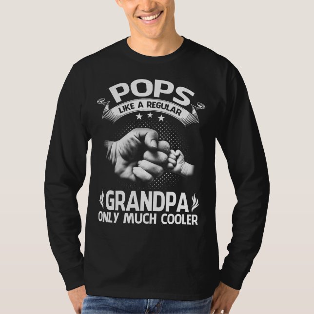 POPS-definition på samma sätt som vanlig morfar-en T Shirt (Framsida)