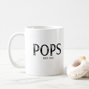 Pops Grundad År Kaffemugg