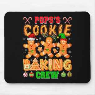 Pops Julafton Cookie Baking Crew Funny Baker Älska Musmatta