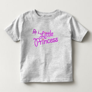 Pop's Little Princess Graphics Girl rosa top Tee
