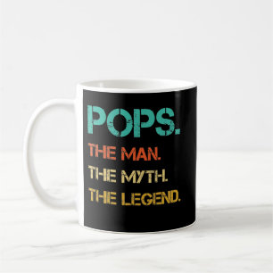 Pops man the Myth the Legend Fars dag Kaffemugg
