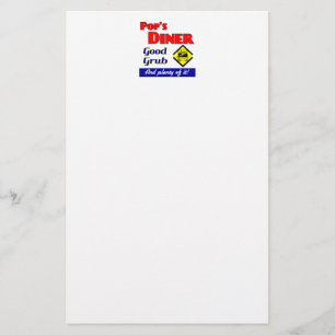 Pops Middag Kitchen Art Brevpapper