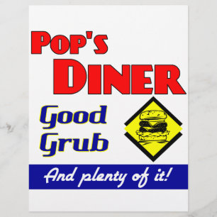 Pops Middag Kitchen Art Flyer