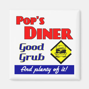 Pops Middag Kitchen Art Magnet