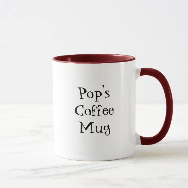 Pops Middag Retro Anpassade Coffee Mugg (Höger)