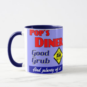 Pops Middag Retro Art Coffee Mugg