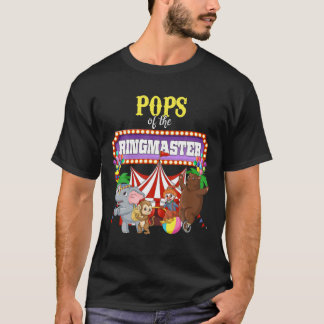 Pops of the Birthday Ringmaster Kids Circus Party T Shirt
