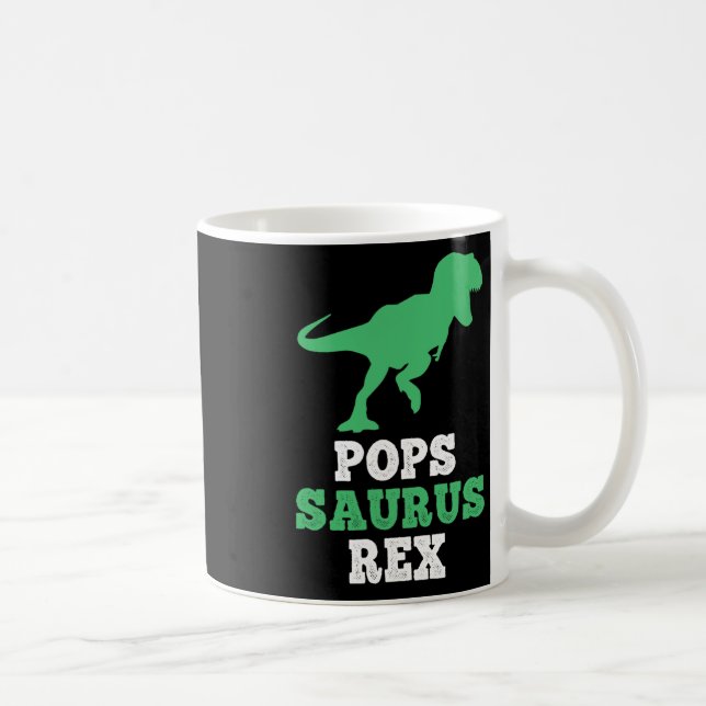 Pops-saurus Rex Dino Dinosaur Rolig Popssaurus  Kaffemugg (Höger)
