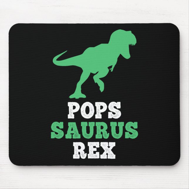 Pops-saurus Rex Dino Dinosaur Rolig Popssaurus  Musmatta (Framsidan)