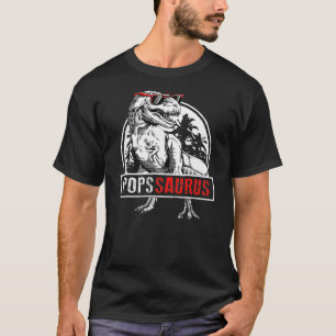 Pops Saurus t Rex Dinosaur Pops Saurus Far Shirt