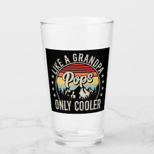 Pops som en "Grandpa Only Cooler Retro Drinking" Glaskopp