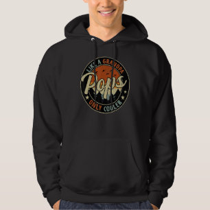 Pops som en "Grandpa Only Cooler Vintage Retro Fat Hoodie