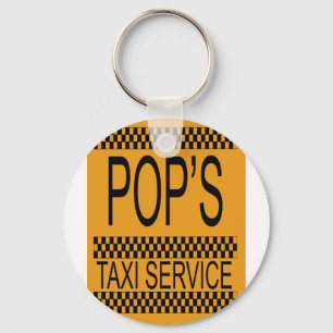 Pop's Taxi Service Nyckelring
