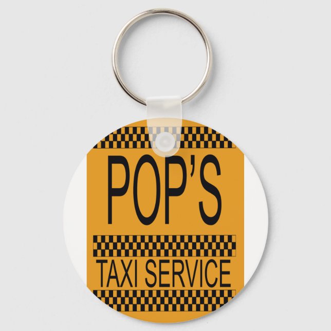 Pop's Taxi Service Nyckelring (Framsida)