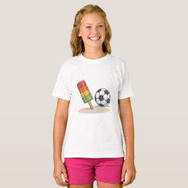 Popsicle and soccer ball t shirt