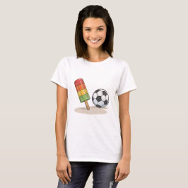 Popsicle and soccer ball t shirt