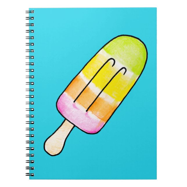Popsicle Anteckningsbok Med Spiral (Framsidan)