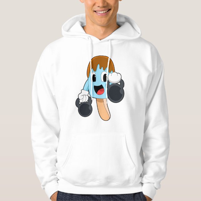 Popsicle at Strength Training with Dumbbells Hoodie (Framsida)