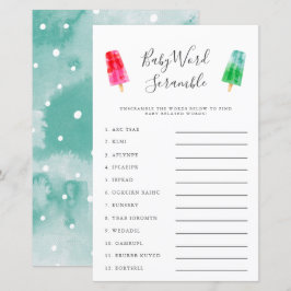 Popsicle Baby Ord Scramble Game