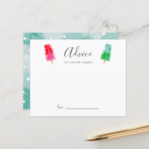 Popsicle Baby Shower Advice för de nya föräldrarna