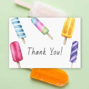 Popsicle Baby shower Tackkort Tack Kort