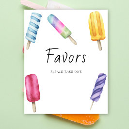 Popsicle babydusch - Favoriter Poster