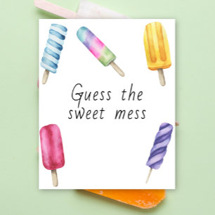 Popsicle babydusch - gissa den söta poster