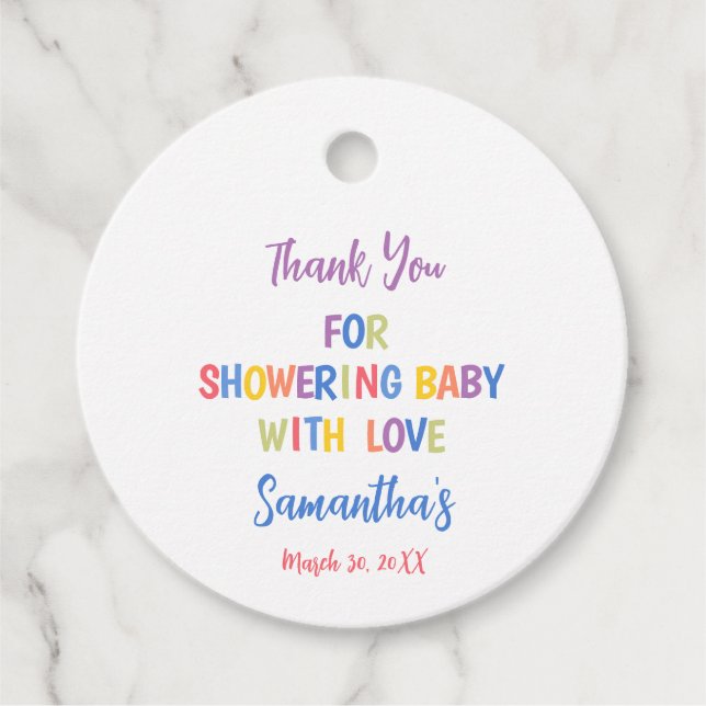 Popsicle babydusch Ice Cream sommaren party Gåvor Etiketter (Framsida)