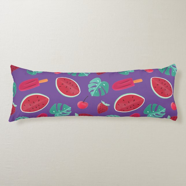 Popsicle, Cherry, Strawberry & Watermelon Kroppskudde (Framsidan)