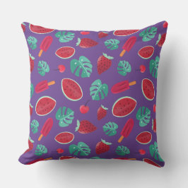 Popsicle, Cherry, Strawberry & Watermelon Kudde